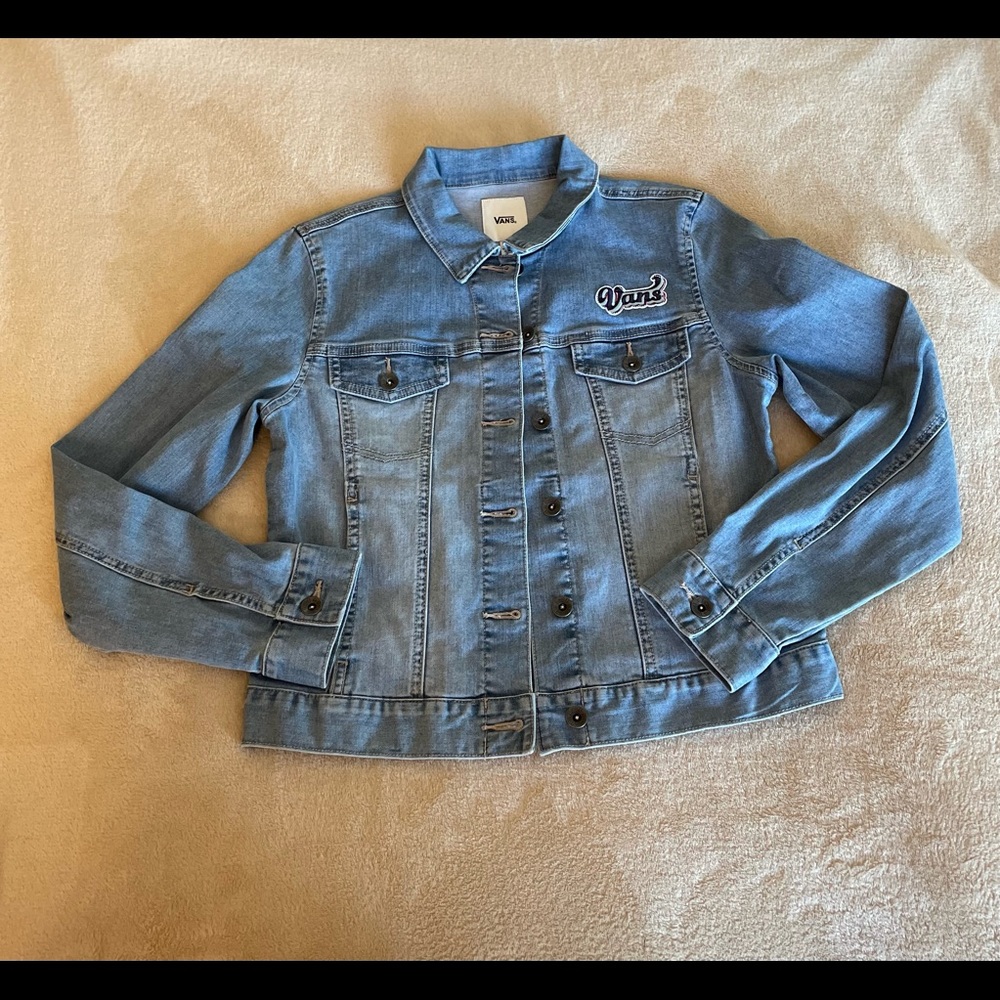 Vans Kids Button Down Jean Jacket - Size M - Picture 9 of 12